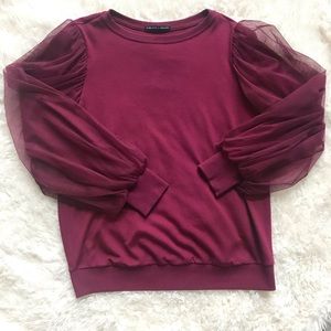 Harlowe & Graham Merlot Sweater